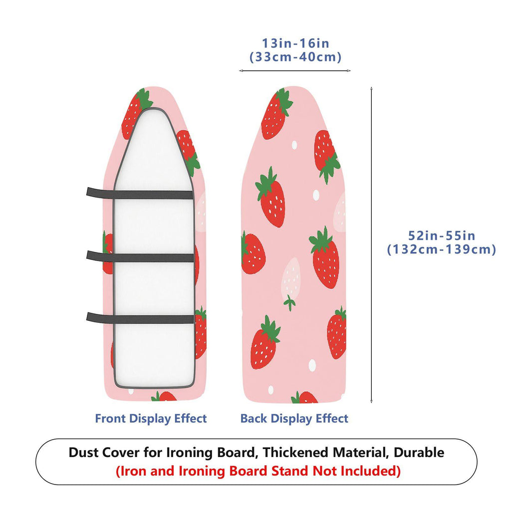 1-Piece Strawberry Pink Red  Ironing Board Cover, Universal Size, Without Board