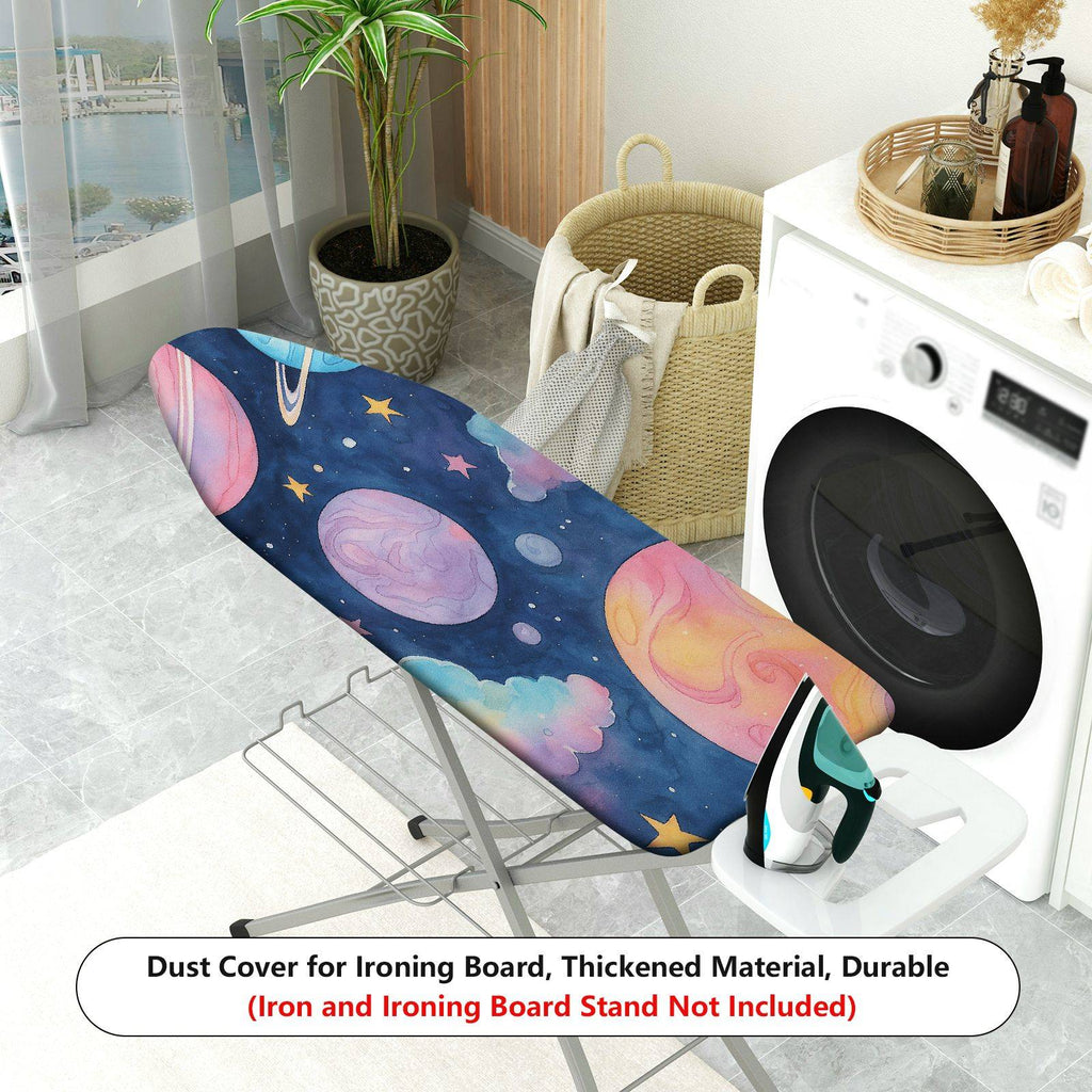 1-Piece Galaxy Space Planet Star  Ironing Board Cover, Universal Size, Without Board