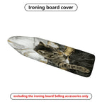 1-Piece Cat Marble Gold  Ironing Board Cover, Universal Size, Without Board