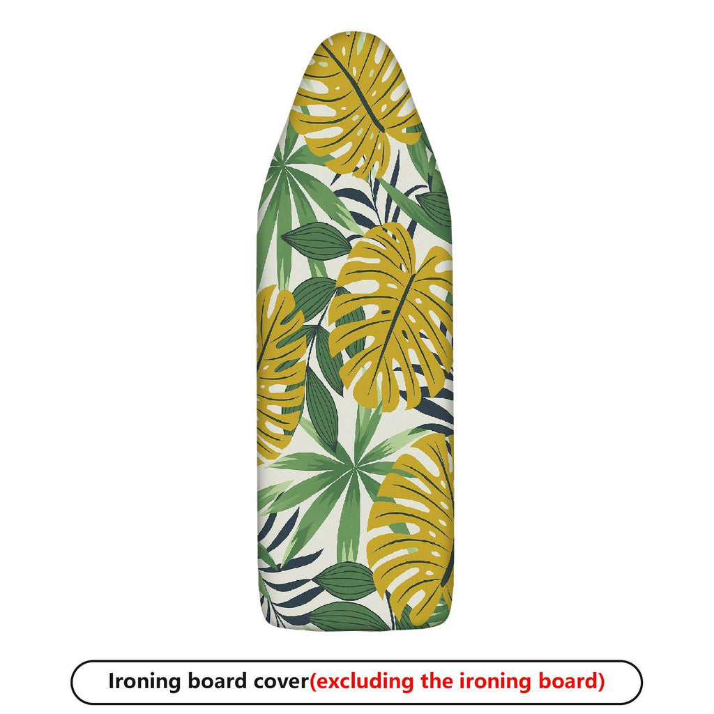 1-Piece Tropical Leaf Pattern Green Palm  Ironing Board Cover, Universal Size, Without Board