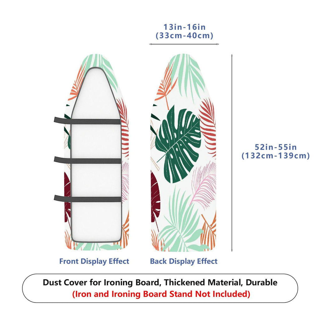1-Piece Tropical Leaves Floral Nature  Ironing Board Cover, Universal Size, Without Board