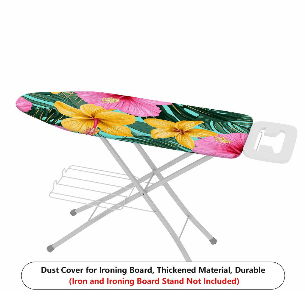 1-Piece Tropical Floral Leaf Deco  Ironing Board Cover, Universal Size, Without Board