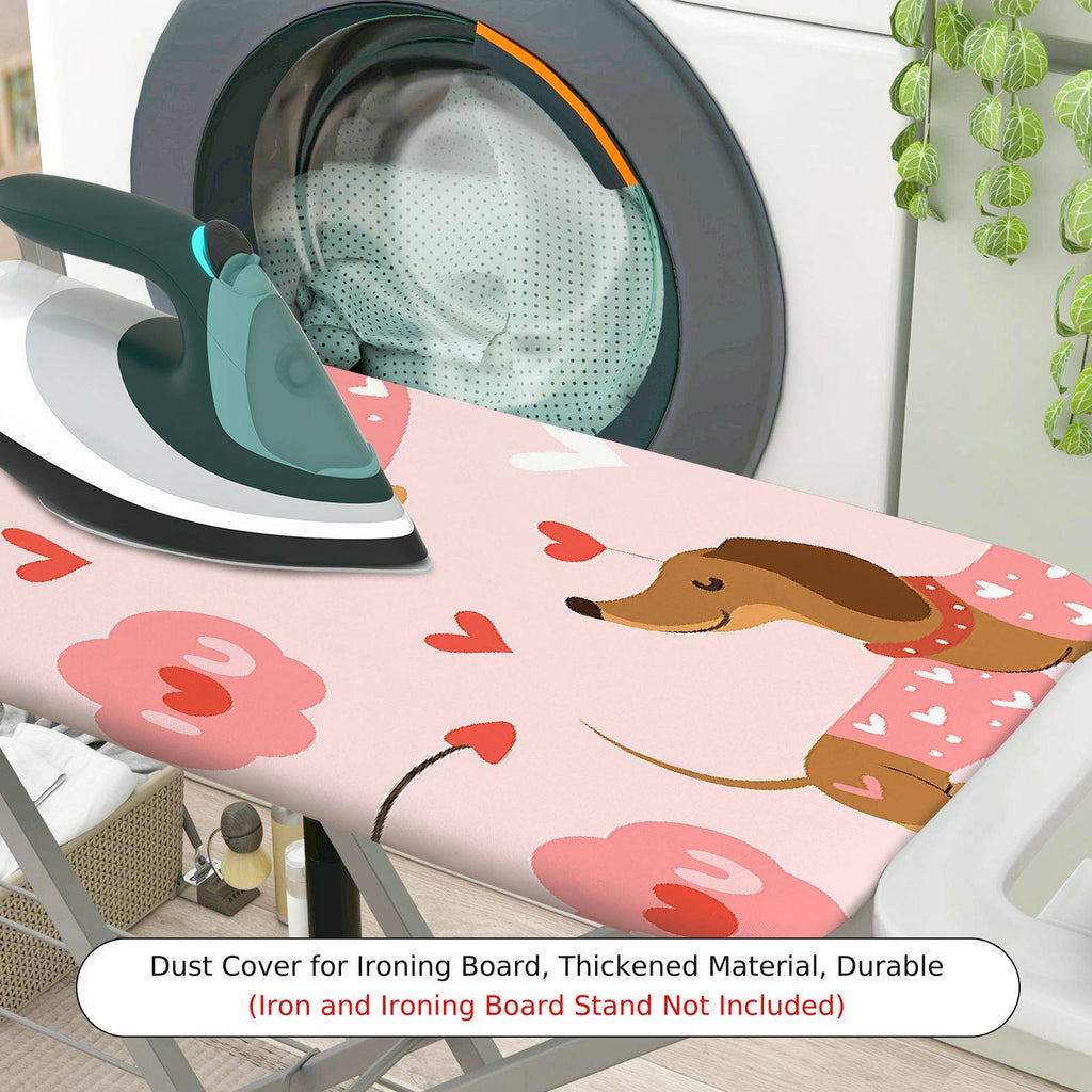 1-Piece Dog Heart Love  Ironing Board Cover, Universal Size, Without Board