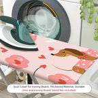 1-Piece Dog Heart Love  Ironing Board Cover, Universal Size, Without Board