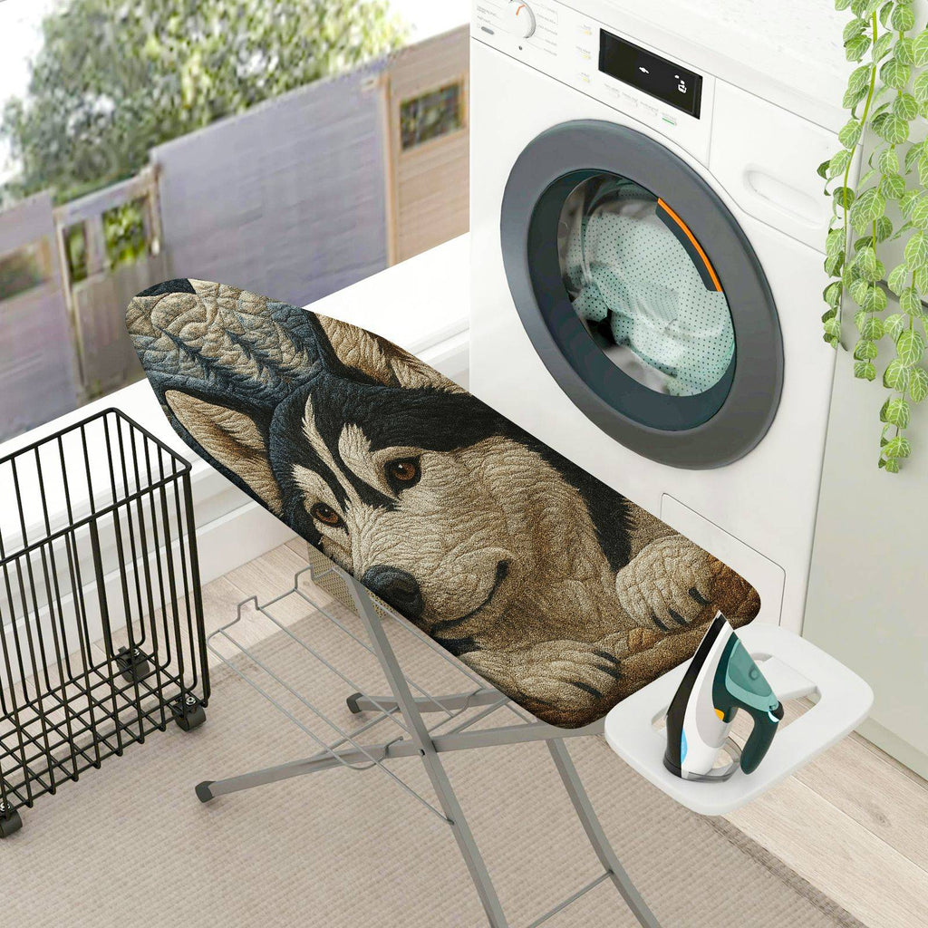 1-Piece Husky Dog Animal Pet  Ironing Board Cover, Universal Size, Without Board