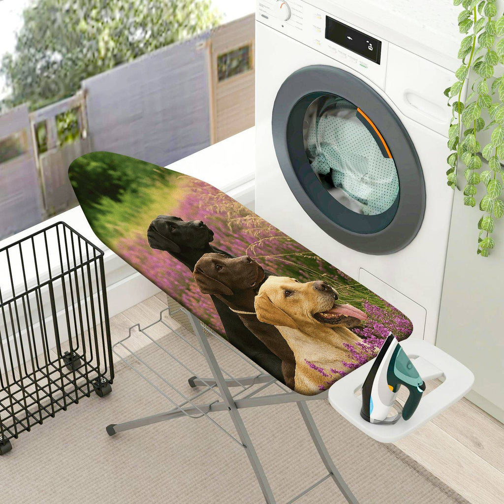 1-Piece Dog Nature Floral  Ironing Board Cover, Universal Size, Without Board