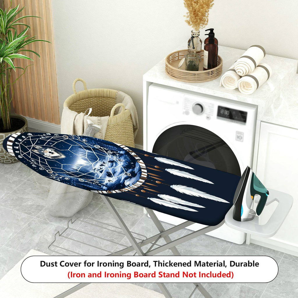 1-Piece Wolf Dream Catcher Feathers  Ironing Board Cover, Universal Size, Without Board