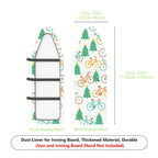 1-Piece Christmas Bicycle Forest  Ironing Board Cover, Universal Size, Without Board