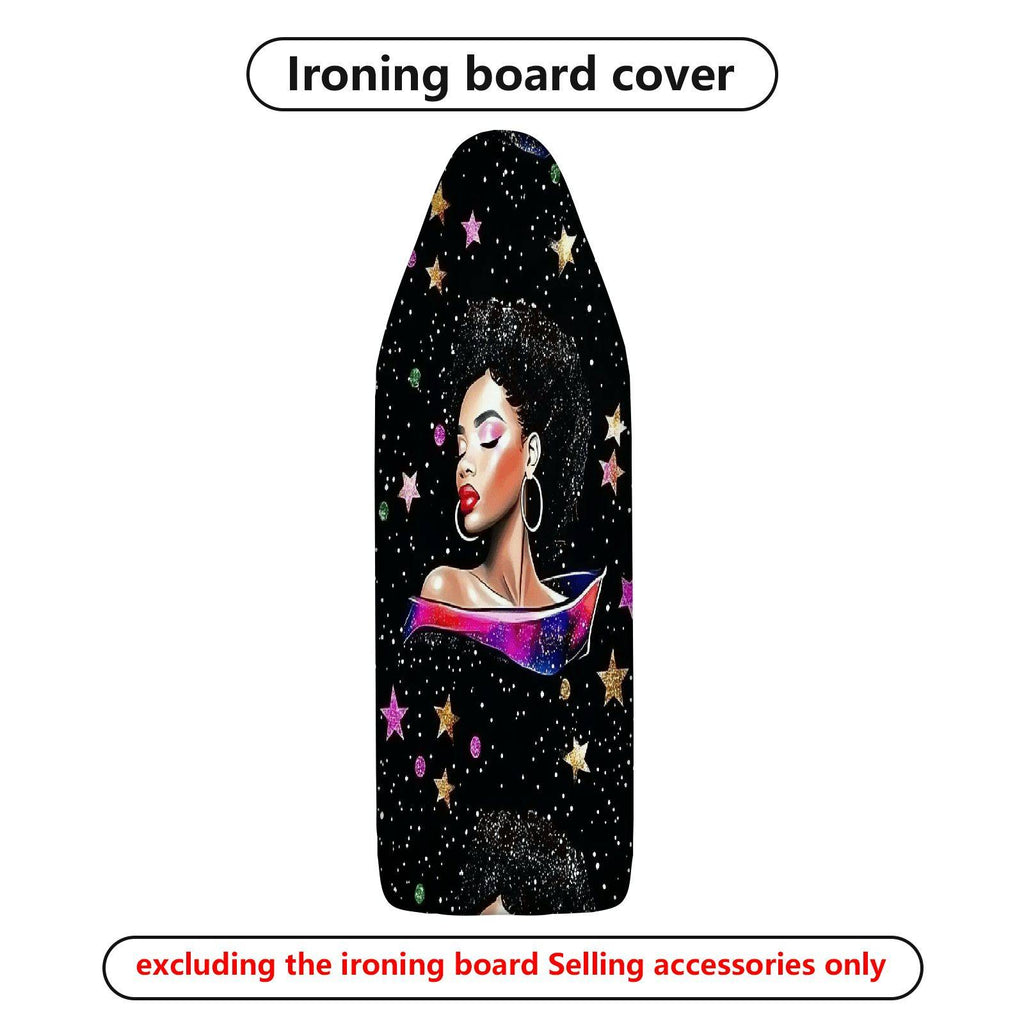 1-Piece Starry Night Cosmic Woman Space  Ironing Board Cover, Universal Size, Without Board