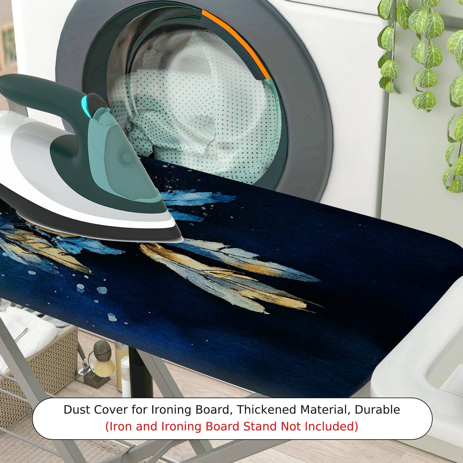 1-Piece Dreamcatcher Feather Night Sky  Ironing Board Cover, Universal Size, Without Board