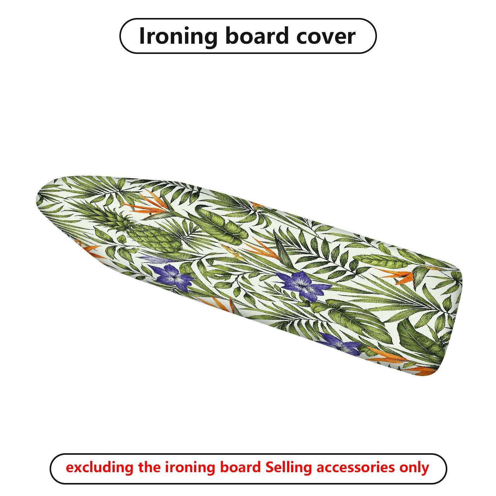 1-Piece Tropical Floral Leaf  Ironing Board Cover, Universal Size, Without Board