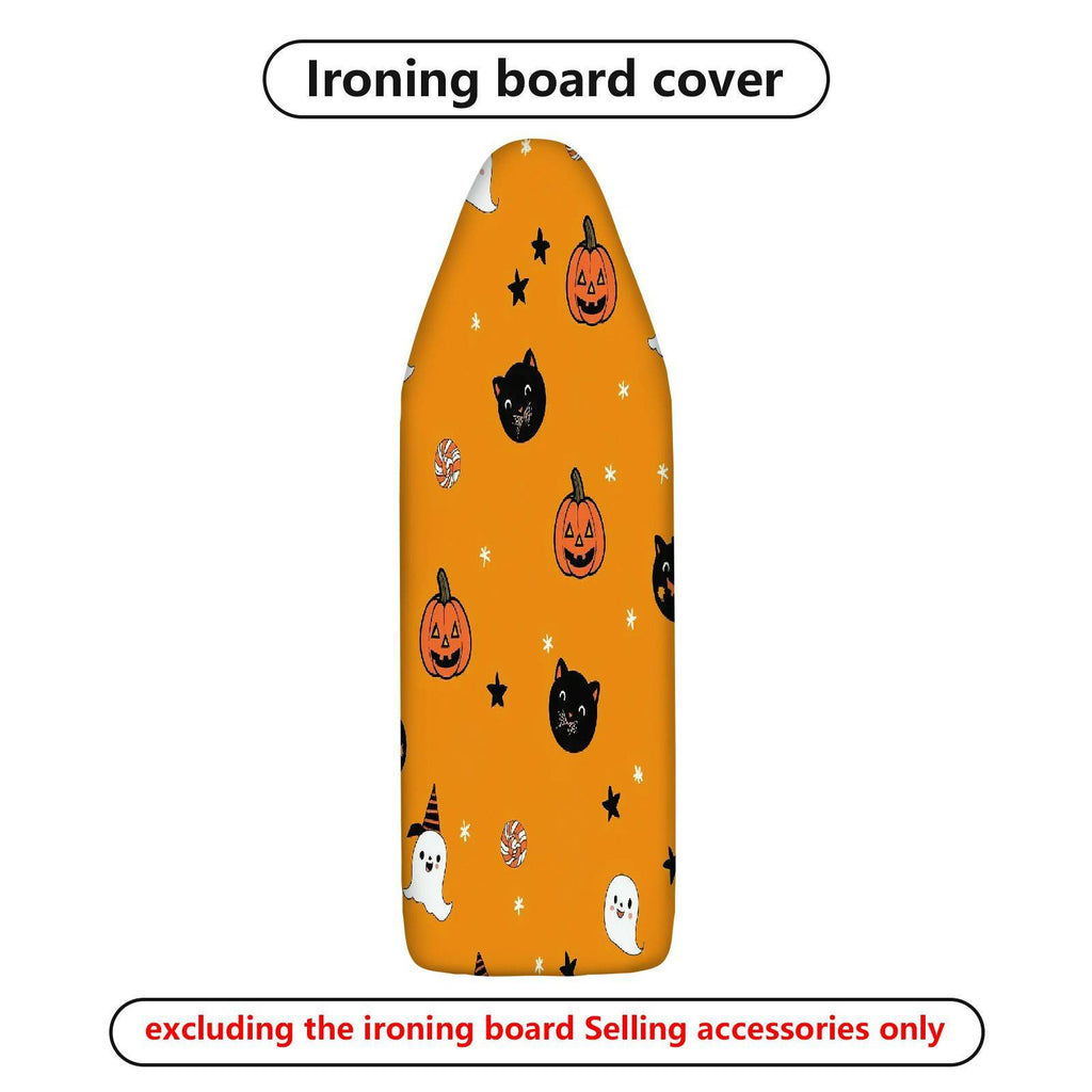 1-Piece Halloween Pumpkin Cat Ghost  Ironing Board Cover, Universal Size, Without Board