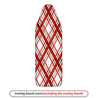 1-Piece Christmas Checkered Plaid  Ironing Board Cover, Universal Size, Without Board