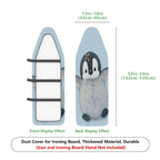 1-Piece Penguin  Blue  Ironing Board Cover, Universal Size, Without Board