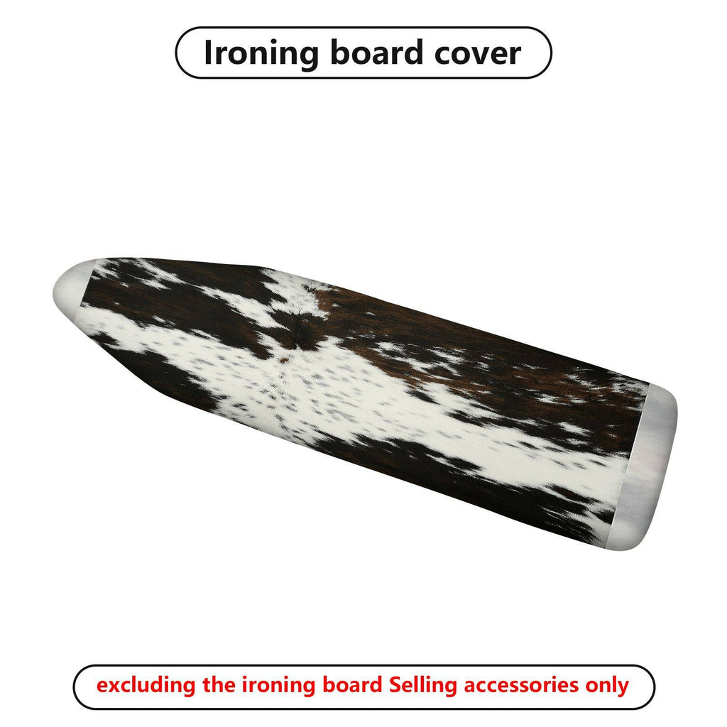 1-Piece Animal Print Faux Fur Black And White  Ironing Board Cover, Universal Size, Without Board