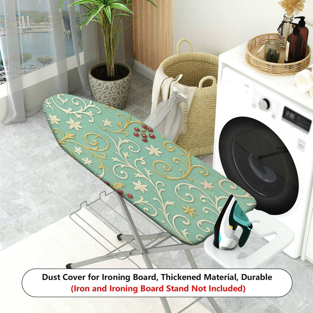 1-Piece Christmas Floral Berry  Ironing Board Cover, Universal Size, Without Board