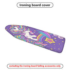 1-Piece Unicorn Rainbow Stars  Ironing Board Cover, Universal Size, Without Board