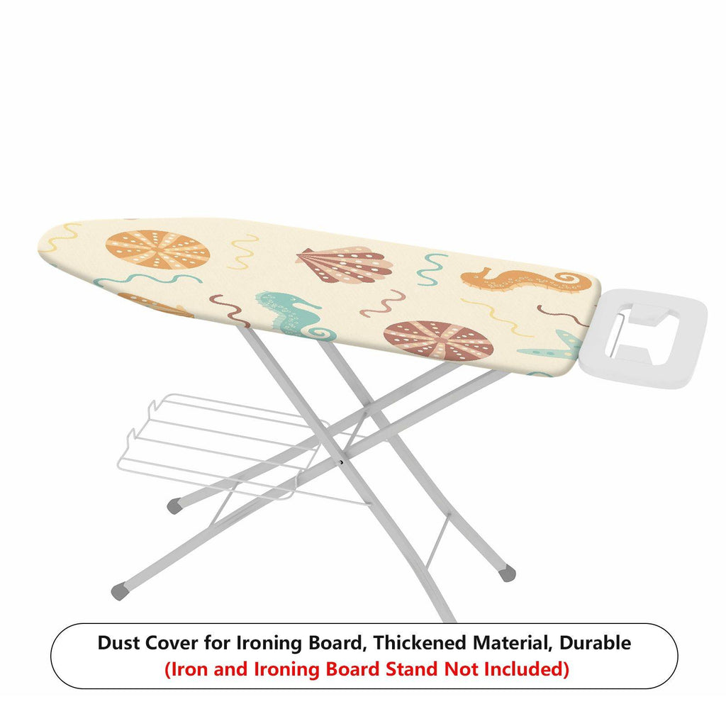 1-Piece Seahorse Shell Starfish  Ironing Board Cover, Universal Size, Without Board