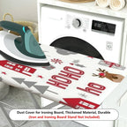 1-Piece Christmas Santa Reindeer Winter  Ironing Board Cover, Universal Size, Without Board