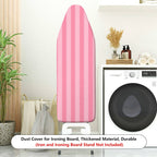 1-Piece Pink Striped Pattern  Ironing Board Cover, Universal Size, Without Board