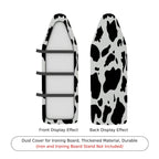 1-Piece Animal Print Black White Cow  Ironing Board Cover, Universal Size, Without Board