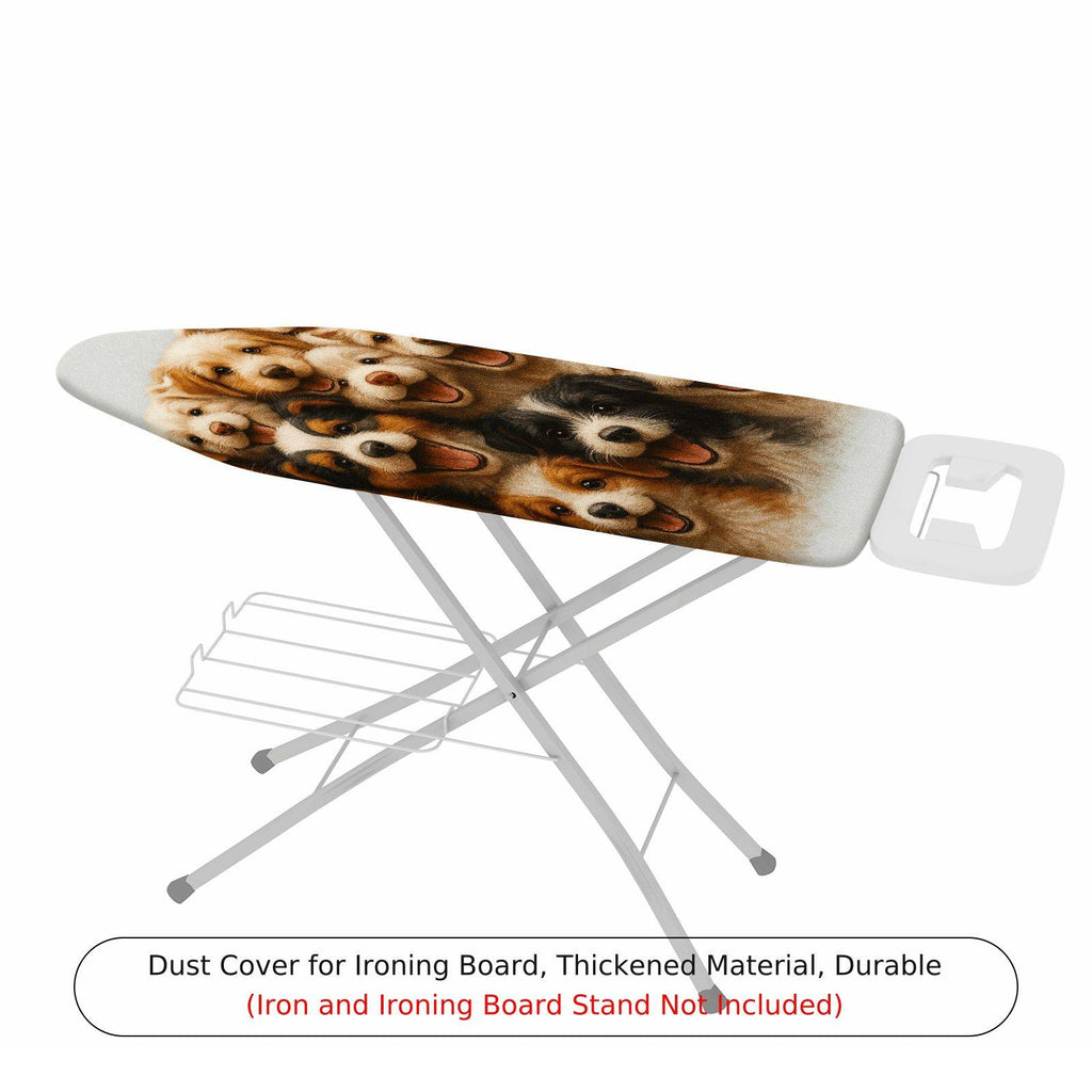 1-Piece Dogs Puppies Animals  Ironing Board Cover, Universal Size, Without Board