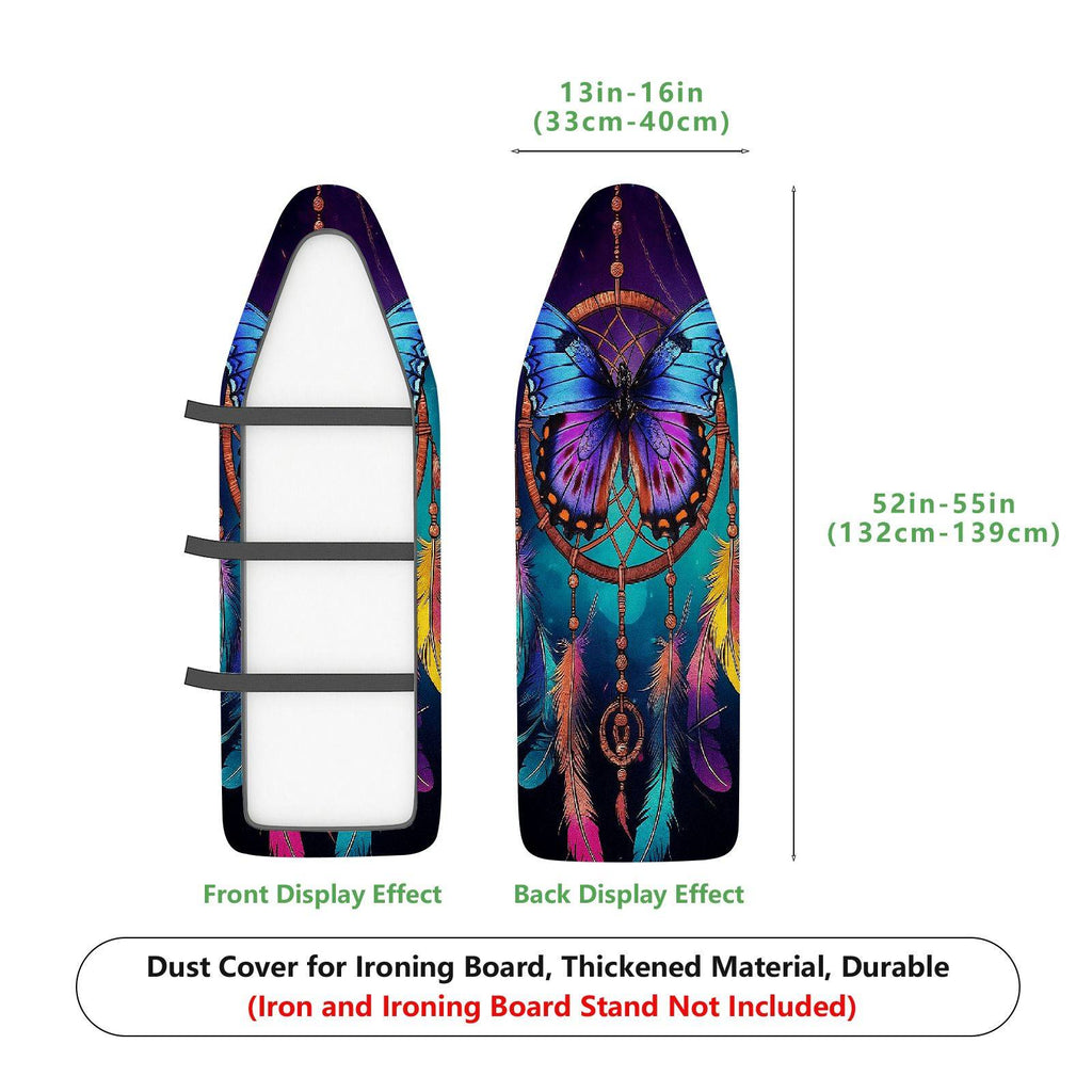 1-Piece Butterfly Feather Dreamcatcher  Ironing Board Cover, Universal Size, Without Board