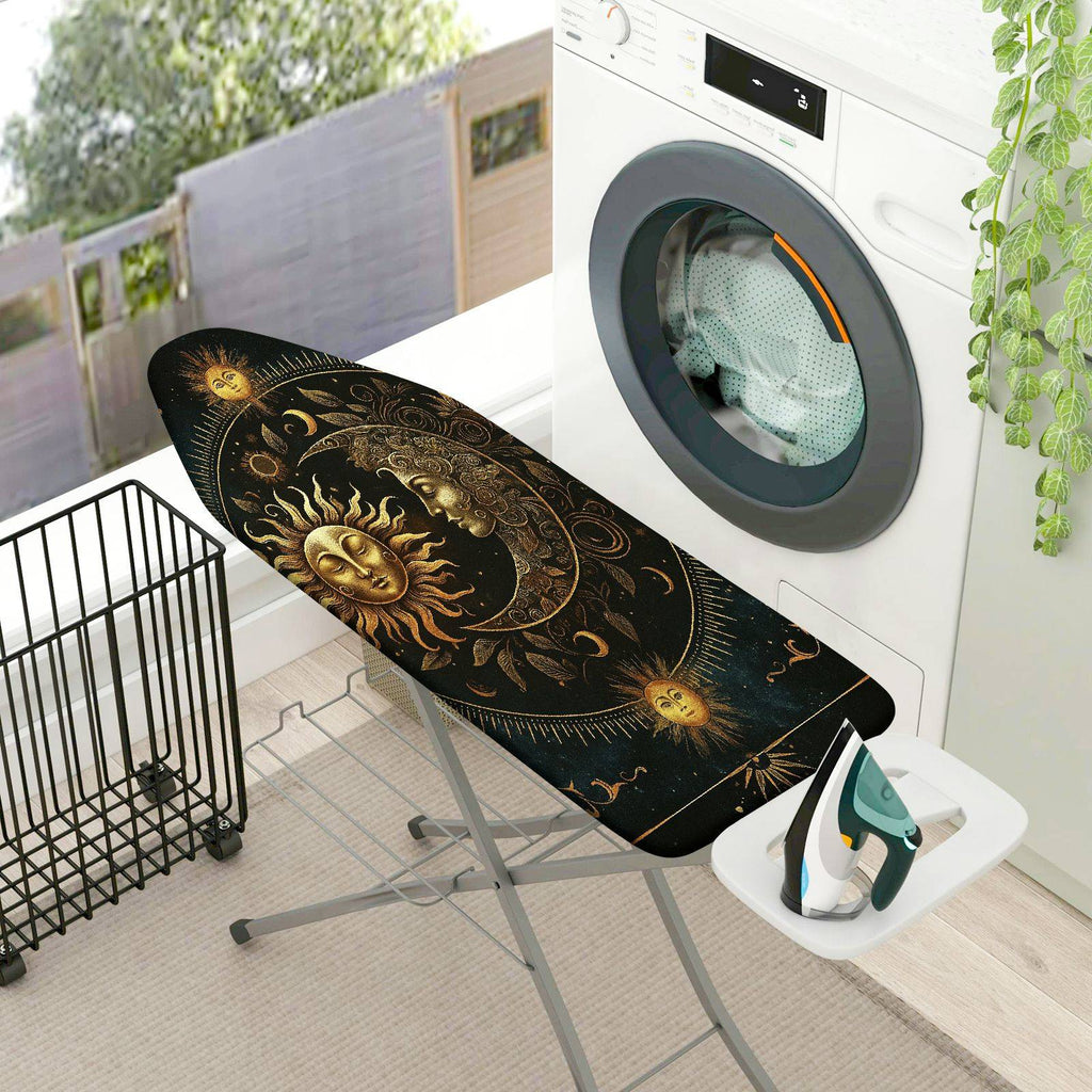 1-Piece Sun Moon Stars  Ironing Board Cover, Universal Size, Without Board