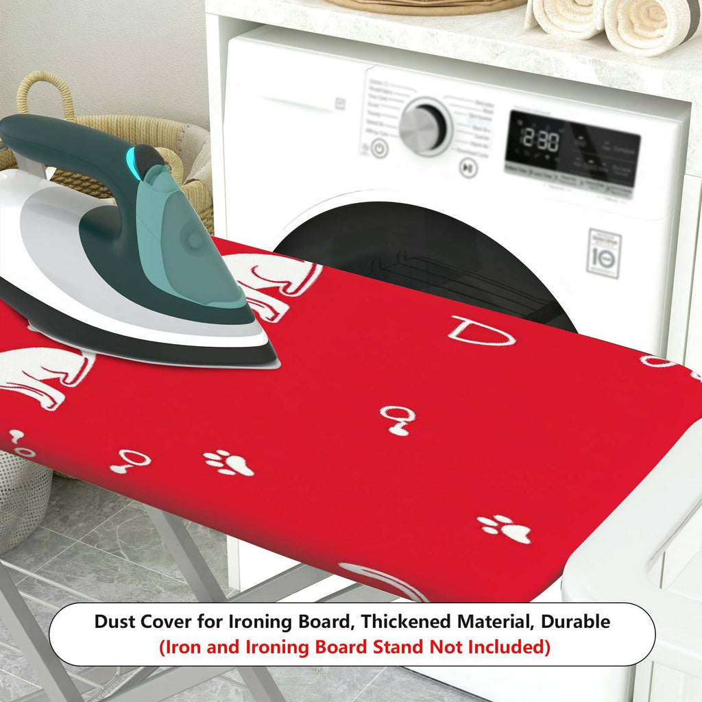 1-Piece Cat Paw Red Cute  Ironing Board Cover, Universal Size, Without Board