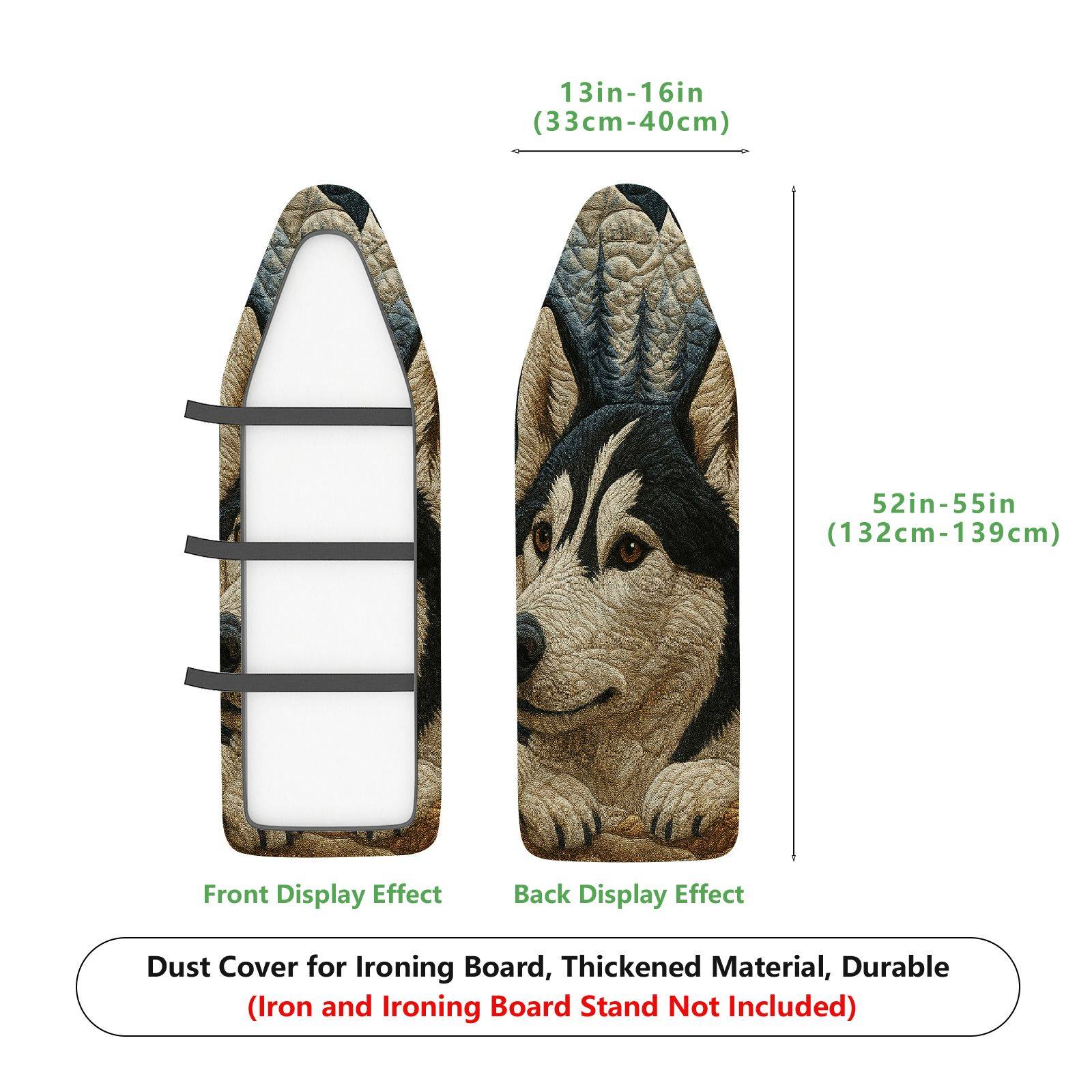 1-Piece Husky Dog Animal Pet  Ironing Board Cover, Universal Size, Without Board