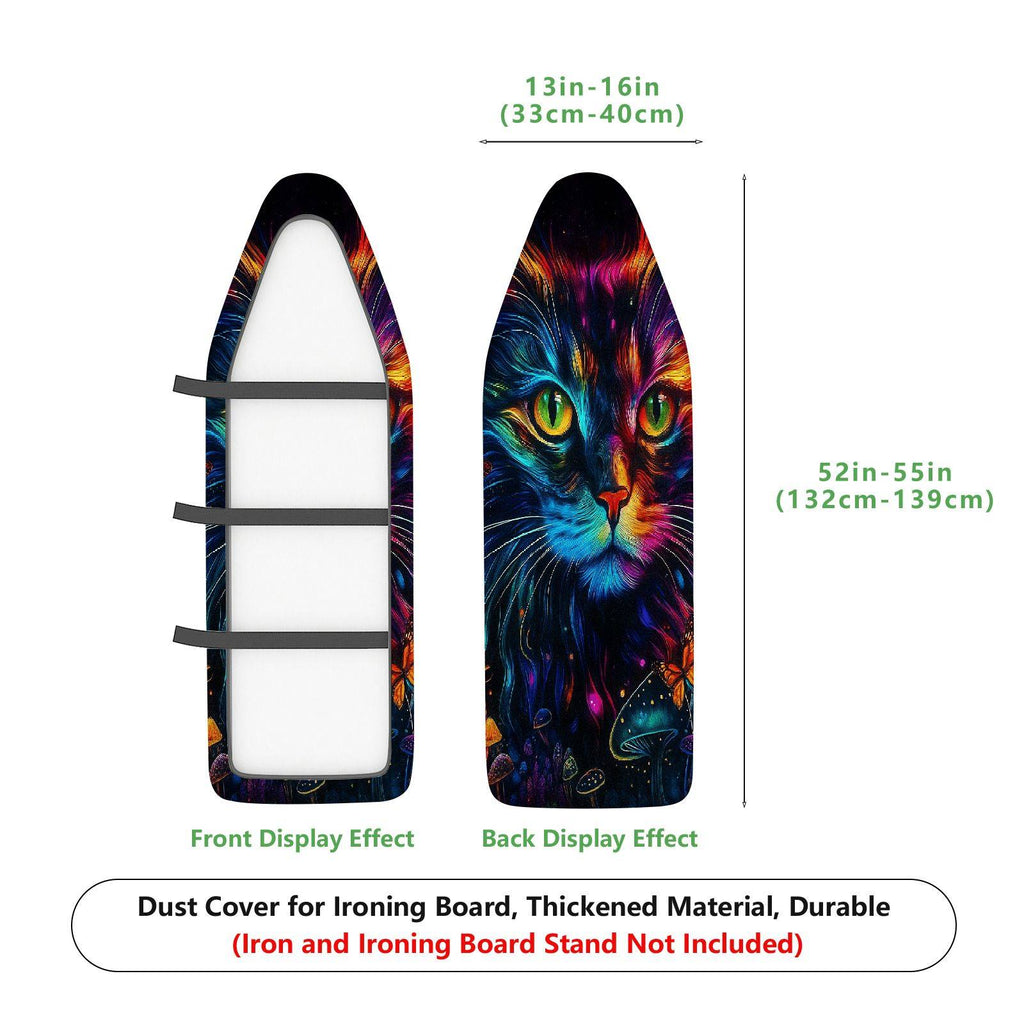1-Piece Colorful Cat Galaxy  Ironing Board Cover, Universal Size, Without Board