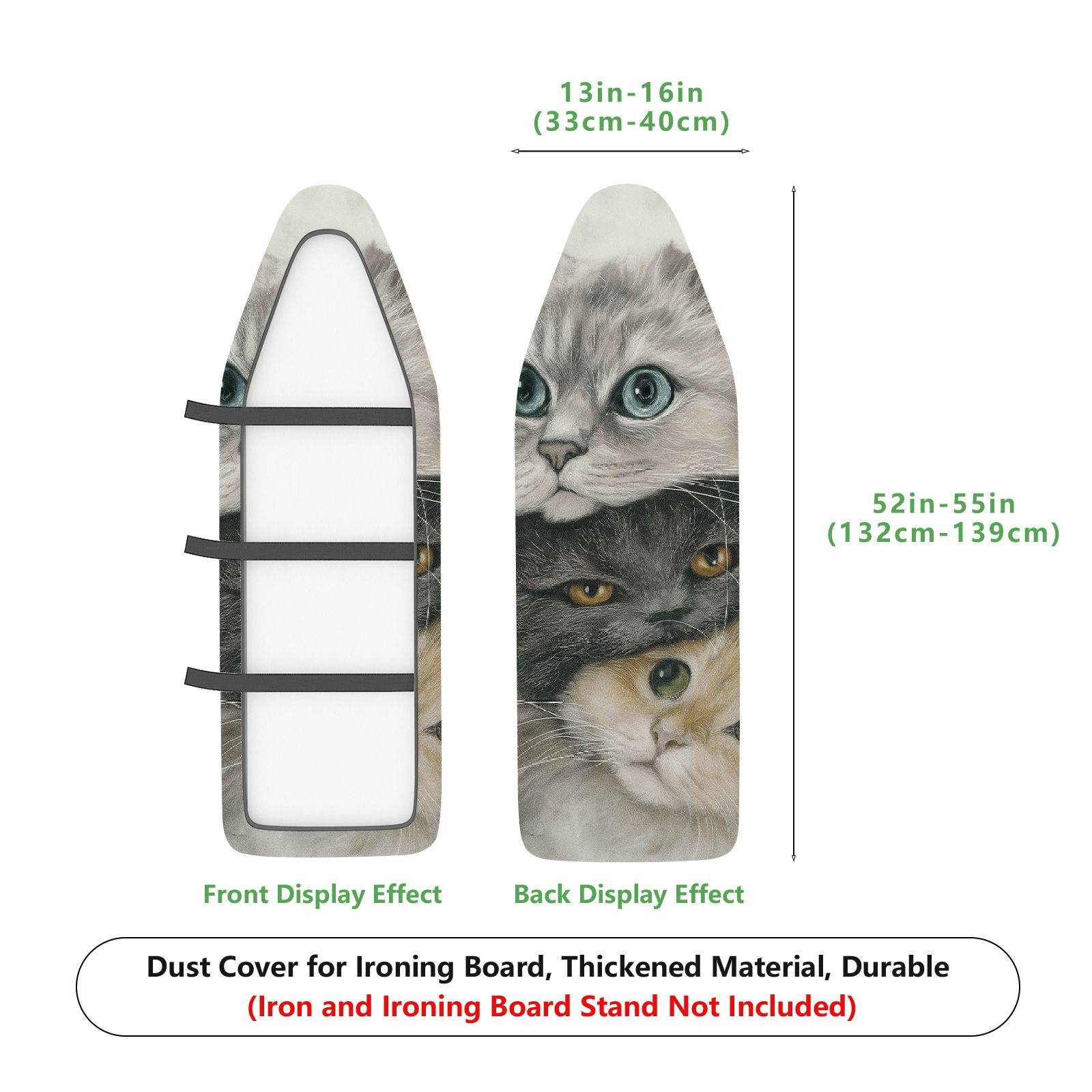 1-Piece Cat Animal Cute  Ironing Board Cover, Universal Size, Without Board