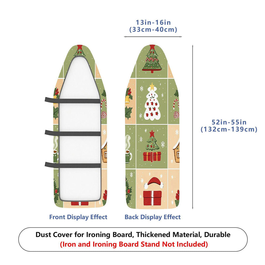 1-Piece Christmas Holiday Festive  Ironing Board Cover, Universal Size, Without Board