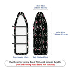 1-Piece Cute Cat Black Theme  Ironing Board Cover, Universal Size, Without Board