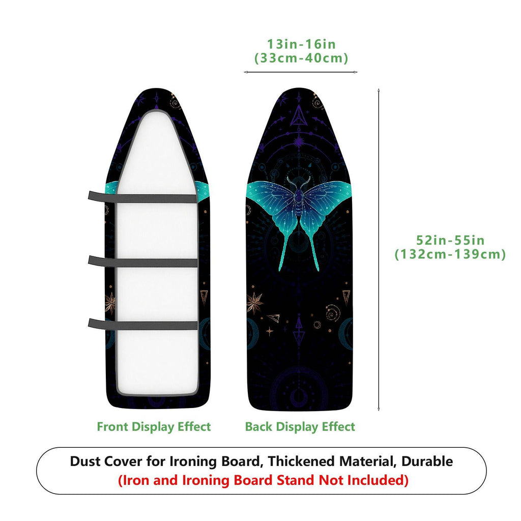1-Piece Butterfly Starry Night Mystical  Ironing Board Cover, Universal Size, Without Board
