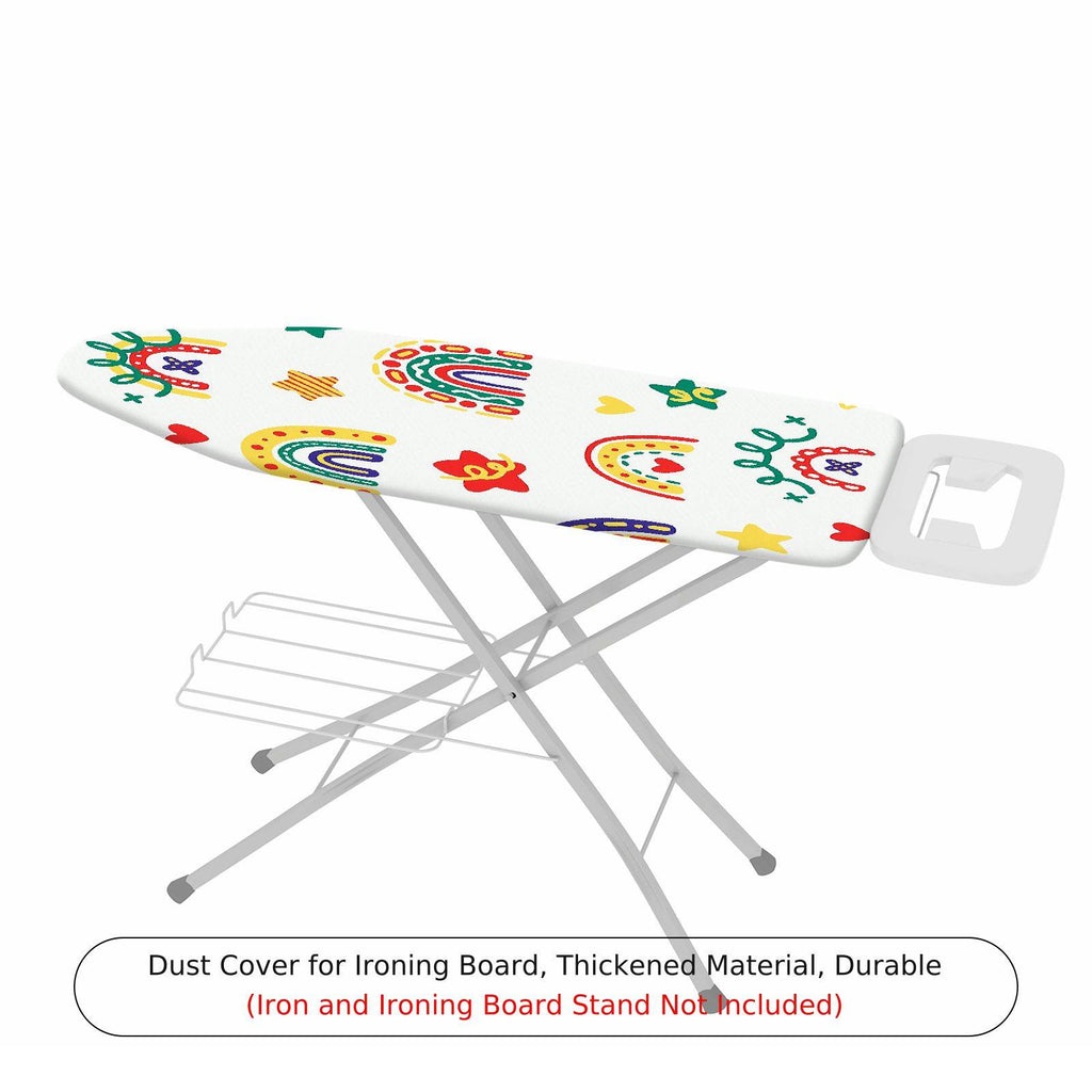 1-Piece Rainbow Star Heart  Ironing Board Cover, Universal Size, Without Board