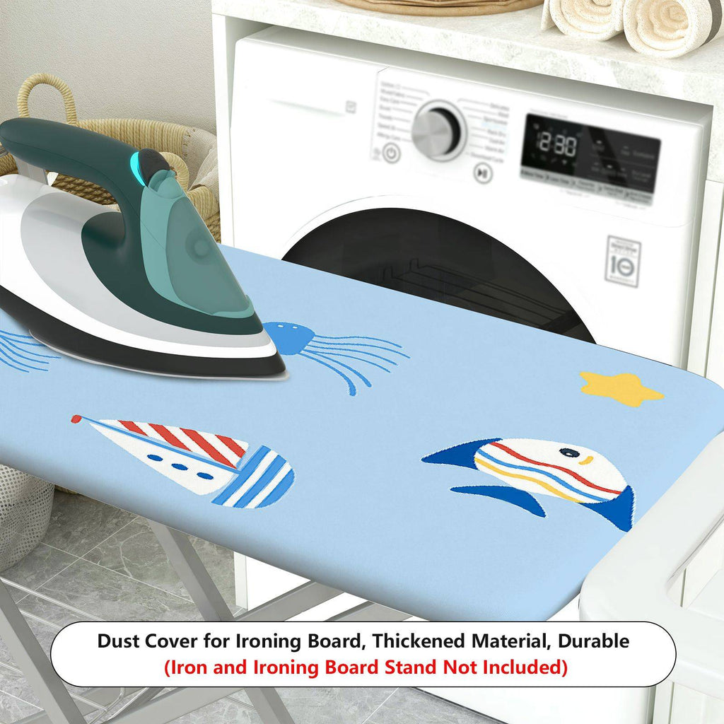 1-Piece Sea Fish Boat Star  Ironing Board Cover, Universal Size, Without Board