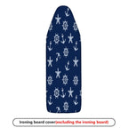 1-Piece Nautical Anchor Starfish Steering wheel  Ironing Board Cover, Universal Size, Without Board