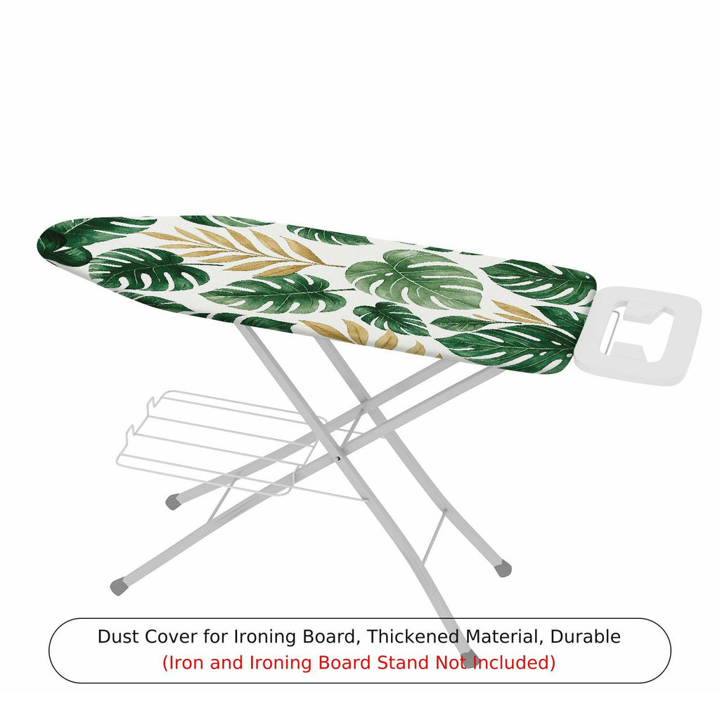 1-Piece Tropical Leaf Green  Ironing Board Cover, Universal Size, Without Board