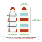 1-Piece Striped Colorful Soft  Ironing Board Cover, Universal Size, Without Board