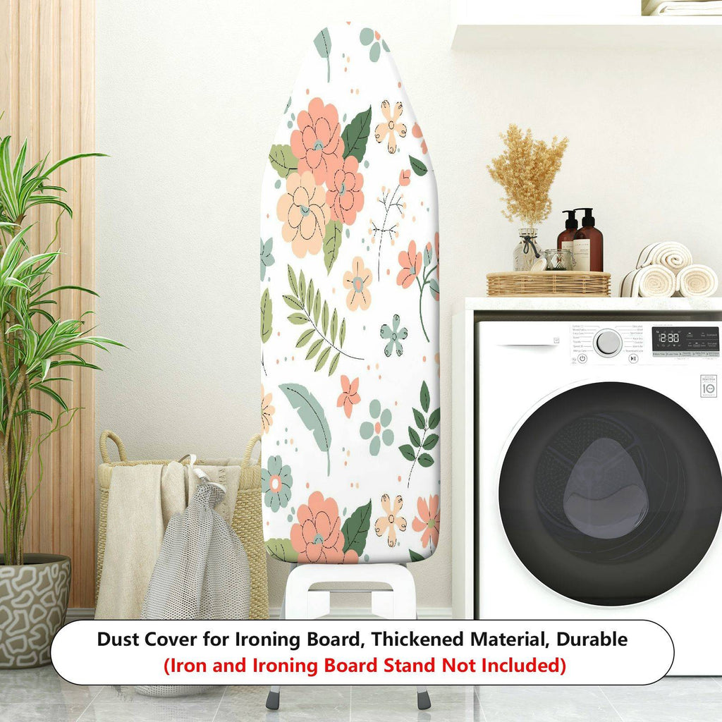 1-Piece Floral Tropical Nature  Ironing Board Cover, Universal Size, Without Board