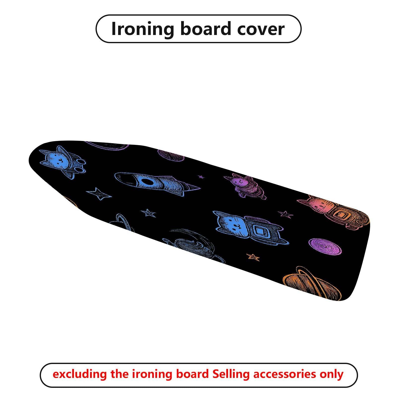1-Piece Cat Astronaut Space  Ironing Board Cover, Universal Size, Without Board