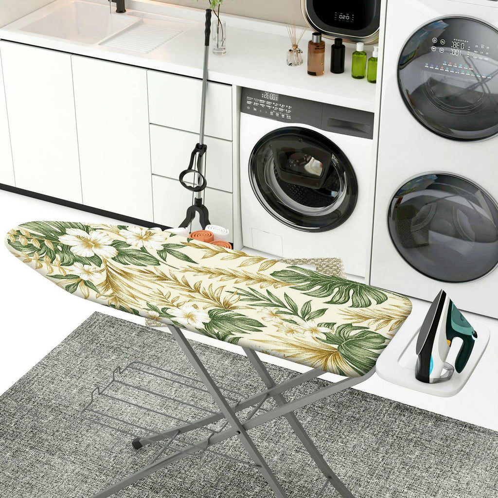 1-Piece Tropical Floral Leaf  Ironing Board Cover, Universal Size, Without Board