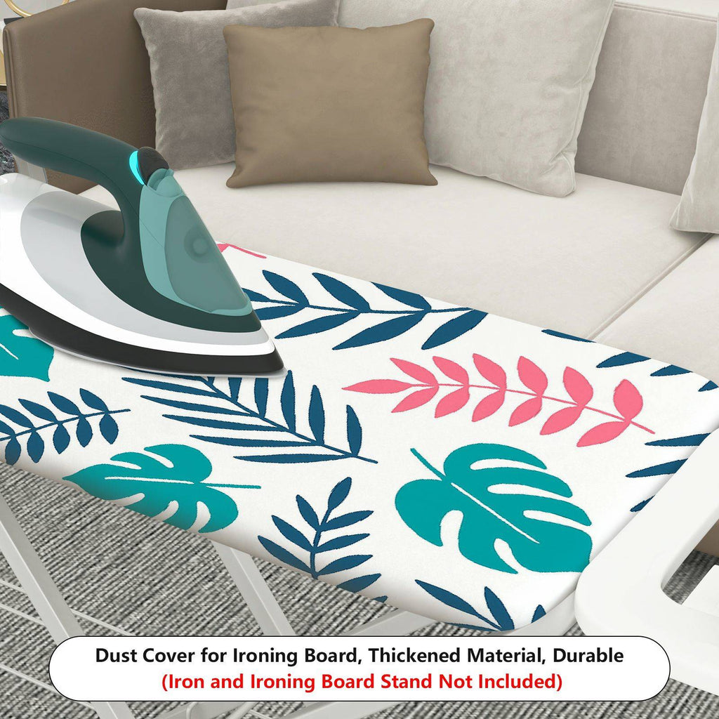 1-Piece Floral Tropical Leaf Pattern Graphic  Ironing Board Cover, Universal Size, Without Board