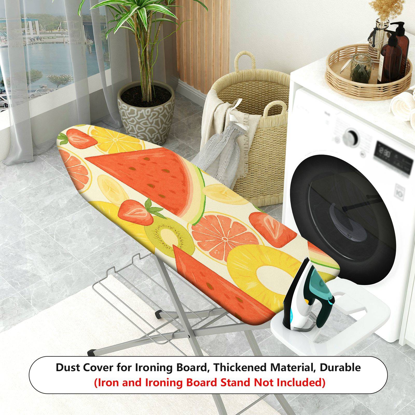 1-Piece Watermelon Fruit Tropical  Ironing Board Cover, Universal Size, Without Board