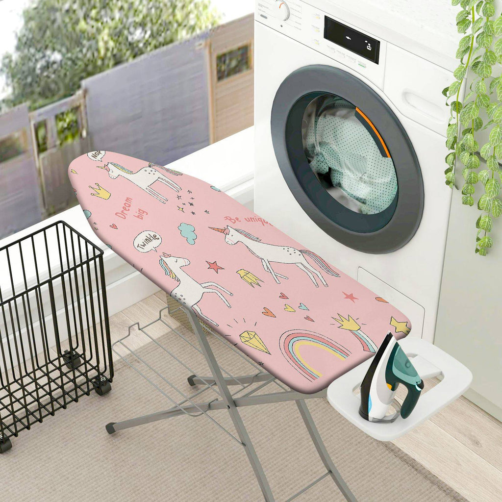 1-Piece Unicorn Rainbow Star  Ironing Board Cover, Universal Size, Without Board