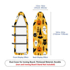 1-Piece Pumpkin Ghost Cat  Ironing Board Cover, Universal Size, Without Board