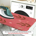 1-Piece Floral Pattern Leaves Christmas  Ironing Board Cover, Universal Size, Without Board