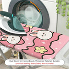 1-Piece Rabbit Strawberry Floral  Ironing Board Cover, Universal Size, Without Board