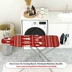 1-Piece Christmas Reindeer Snowflake  Ironing Board Cover, Universal Size, Without Board
